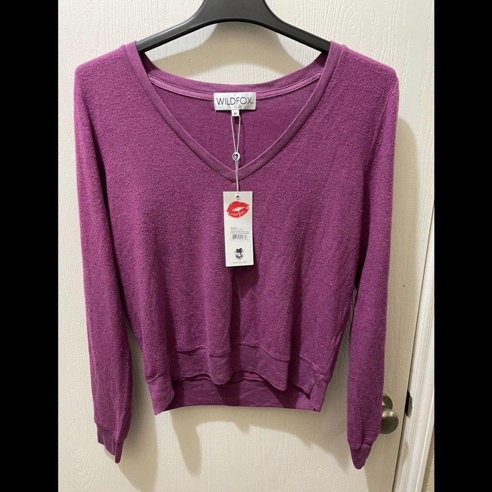 Wildfox Deep V shirt NWT